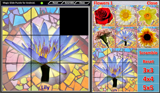 【免費解謎App】Magic Slide Puzzle Flowers1-APP點子