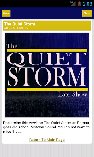 The Quiet Storm Radio Show