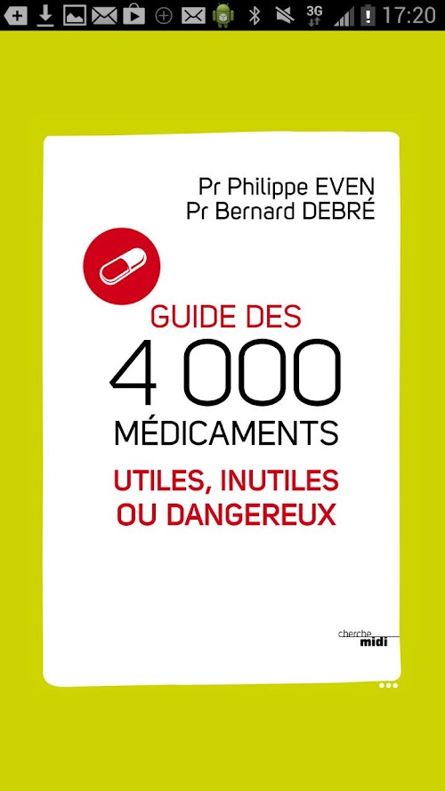 Android application Le Guide des 4000 médicaments screenshort