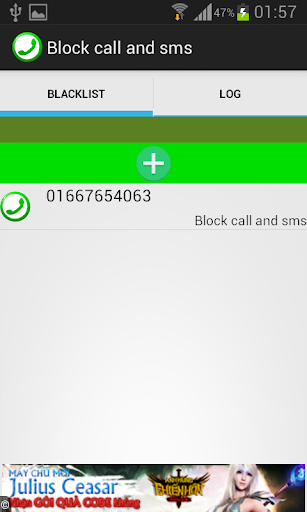 Block call and sms