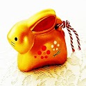 3D lucky rabbit logo