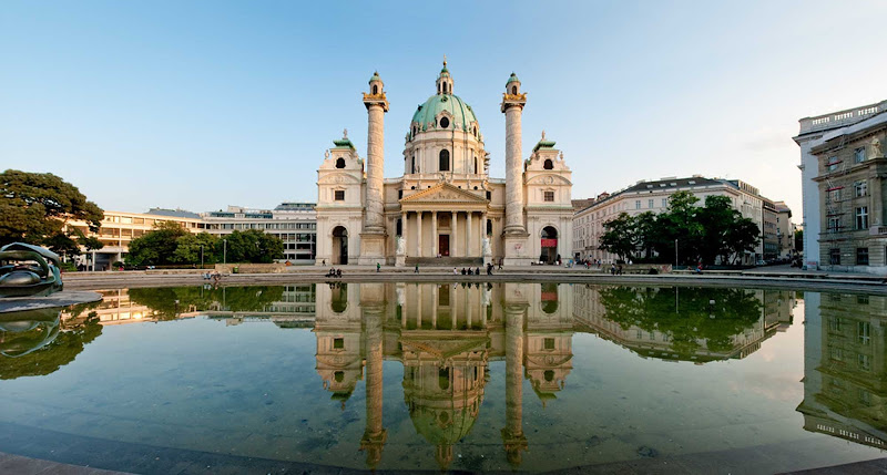 Karlskirche (Church of St. Charles Borromeo) in Vienna.