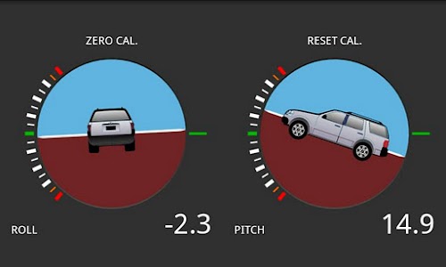 Android application Tilt meter screenshort