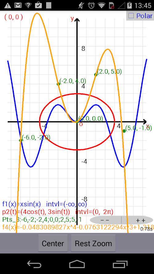 Android application Graphing Calculator screenshort