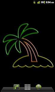 Neon Palm Tree LW