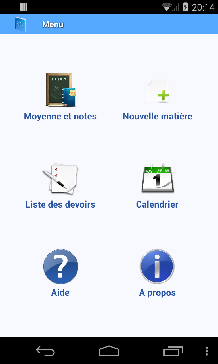 Android application School diary screenshort