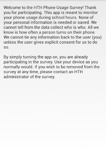 HTH Phone Survey App