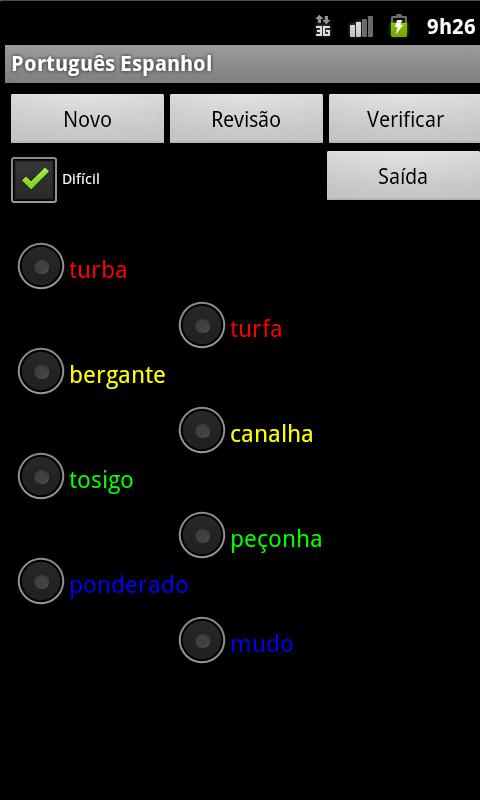 Spanish Portuguese Dictionary Screen 3