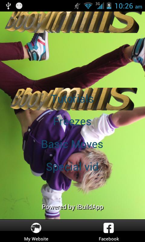 Android application Step-Step Bboy Tutorials screenshort