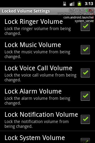   Volume Locker – Capture d'écran 