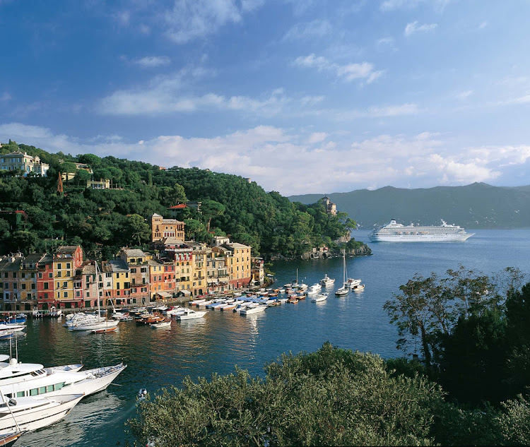 History and beauty meet in lovely Portofino, Italy, during a Crystal Symphony cruise.