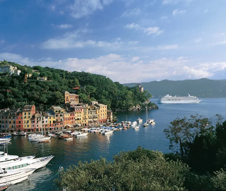 History and beauty meet in lovely Portofino, Italy, during a Crystal Symphony cruise.