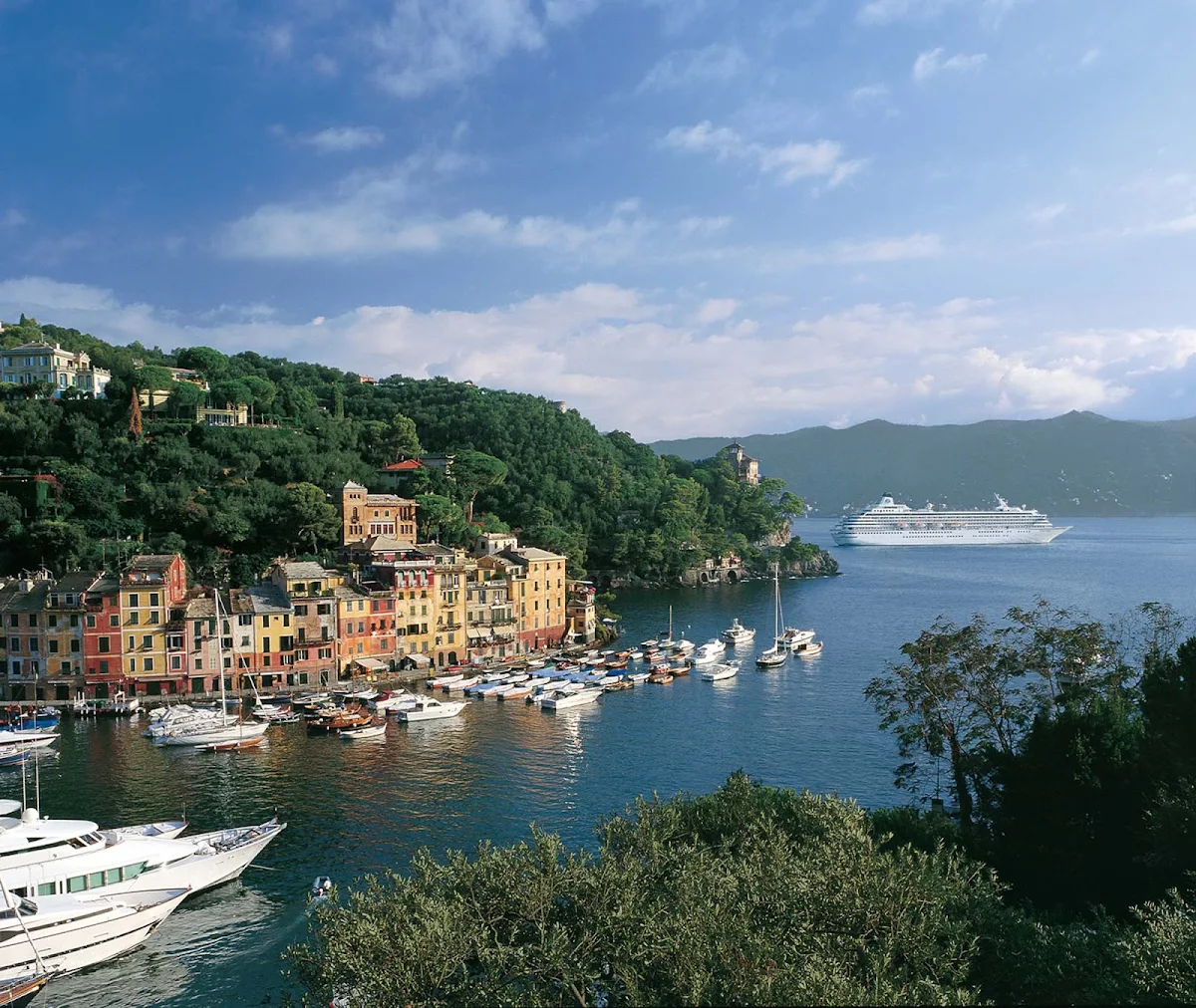 Crystal_Symphony_Portofino - History and beauty meet in lovely Portofino, Italy, during a Crystal Symphony cruise.