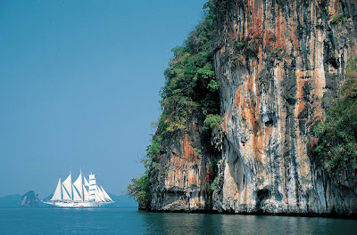 Get close-up views of Caribbean and Mediterranean islands aboard sister clipper ships Star Flyer and Star Clipper.