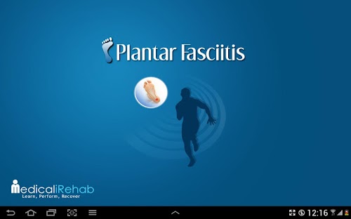 Android application Plantar Fasciitis Tablet App screenshort