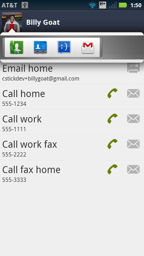 Contact Widget Pro Screen 3