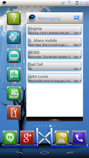 KRUSHED BLUE CM11 THEMECHOOSER - screenshot thumbnail