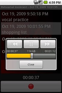 Sound Recorder Widget Screen 2