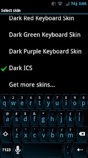 Dark ICS Keyboard Skin