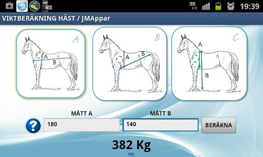 Viktberäkning Häst Screenshots 0