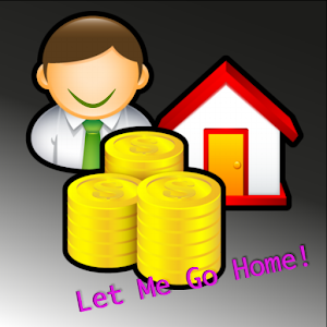 LetMeGoHome Full: a work clock logo