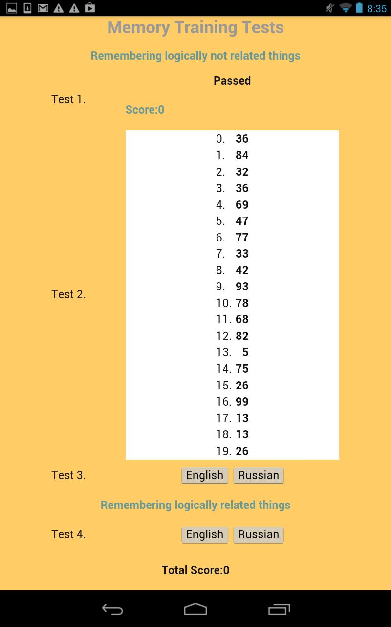 MemTestPlus Screen 1
