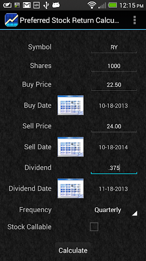 Preferred Stock Calculator