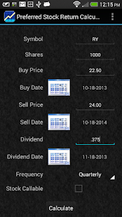 Preferred Stock Calculator