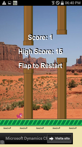 Canyon Bird Flappy Game