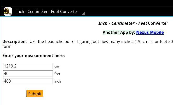 What is 157 centimeters converted to feet?