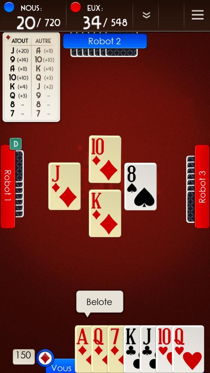 Belote Gratuit Screen 1