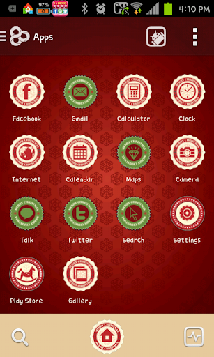 Red Christmas Go launcher
