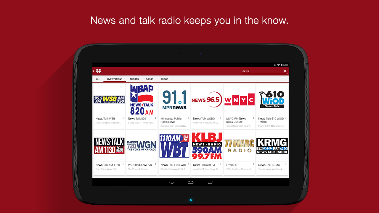 iHeartRadio – Internet Radio - screenshot