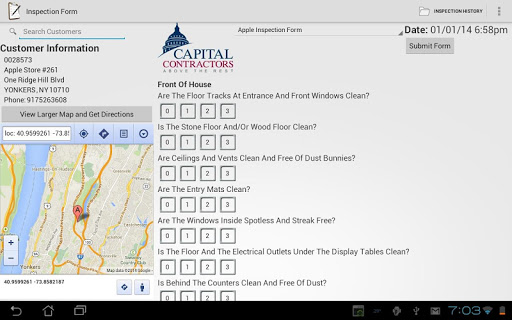 Capital Inspection Form