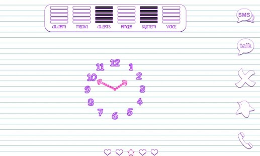 How to get Scribbles Purple Analog Clock 1.0 mod apk for bluestacks