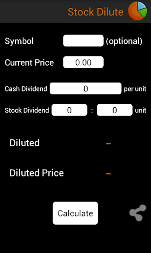 Stock Dilute - dividend calc
