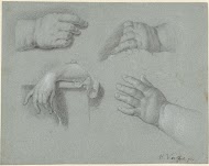 Studieblad met vier handen