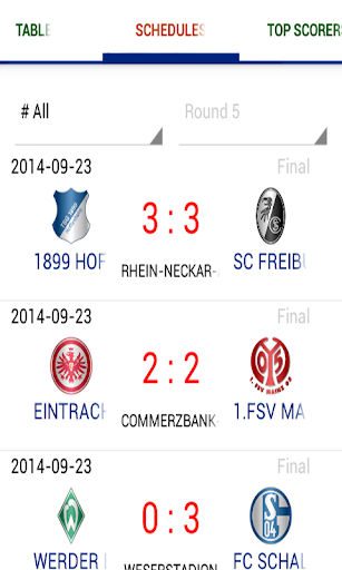 Live Soccer: German League