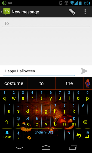 Adaptxt Phone Halloween theme