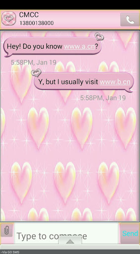 【免費個人化App】GO SMS THEME/SparkleHearts1-APP點子