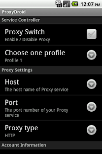 ProxyDroid - screenshot thumbnail