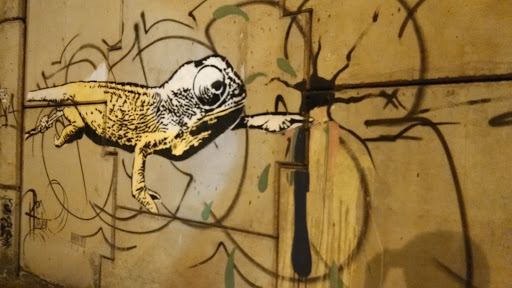 El camaleón graffiti