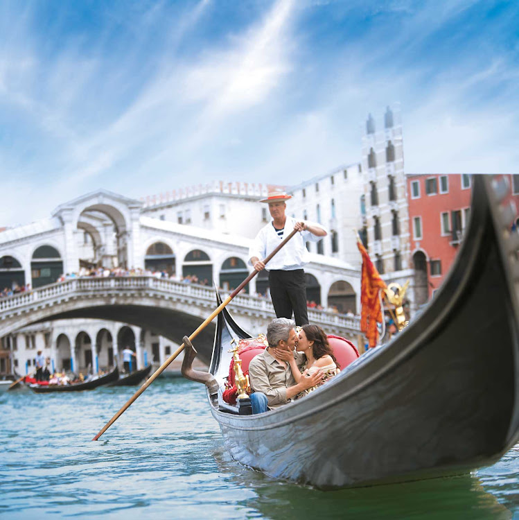 Find romance during an iconic gondola ride through the canals of Venice during your Windstar Cruises sailing.