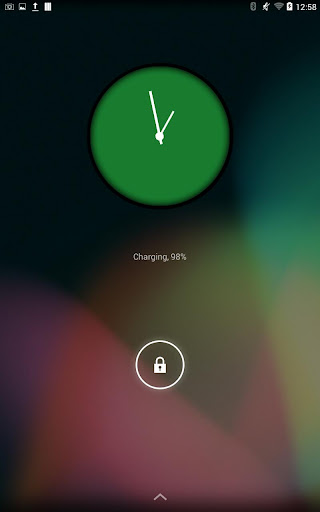 Cyan Clock Free Widget