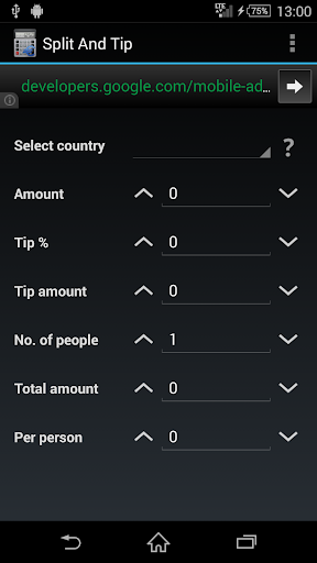 Simple Tip N Split Calculator