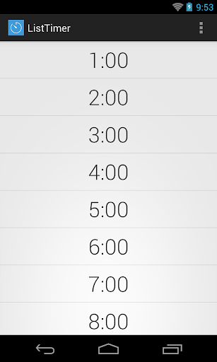 ListTimer one-tap free timer
