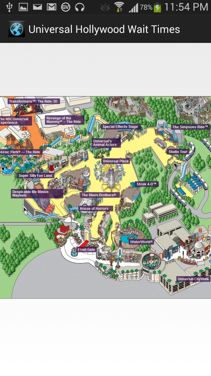 Universal Hollywood Guide Pro Screen 2
