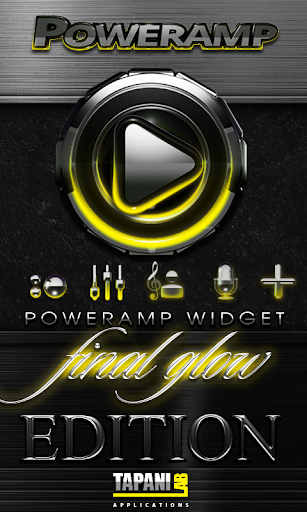 Poweramp skin widget Yellow G.