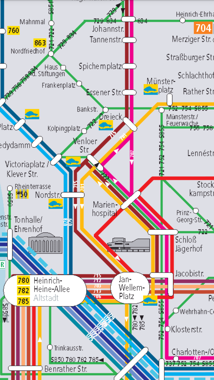 Düsseldorf PublicTransport Pro Screen 2