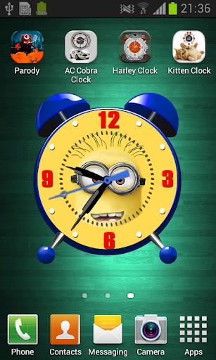 Minion Clock Live Wallpaper